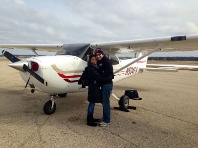 After our private flight in Chicago